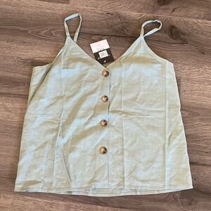 🩷Top shop tank, size 6 - greenish color - super cute Summer Essential Vacation